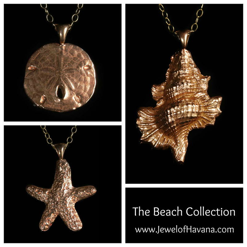 Handcrafted Copper Jewelry - Beach Collection - Sand Dollar - Star Fish - Triton Shell Pendant Necklace